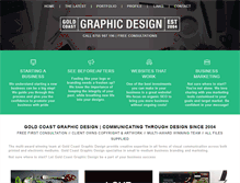 Tablet Screenshot of goldcoastgraphicdesign.com.au